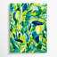 Abstrait aquarelle 57, art mural sur toile verte-568421647