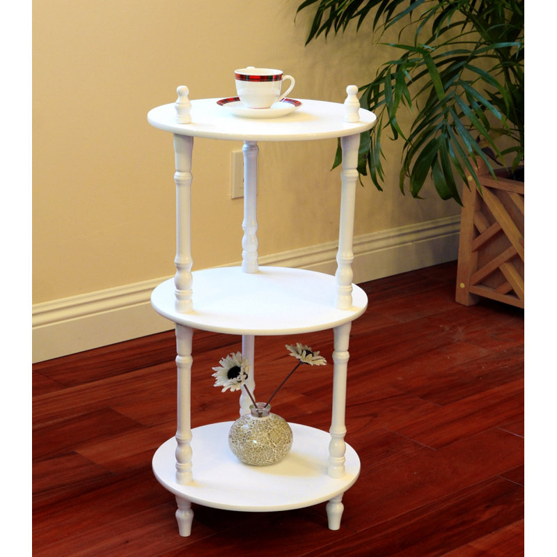 Solid Wood Plant Stand 3 Tier, White