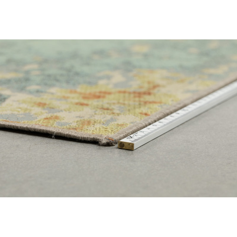 Ranger Abstract Area Rug in Beige/Gray/Green
