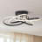 Kamorion 1-Light Flush Mount Ceiling LED Switch Dimmable Flower Shape-438721612