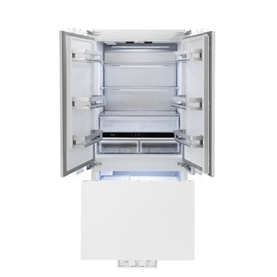 ZLINE 36 in. Panel Ready French Door Built-In Refrigerator w/ Water Dispenser and Ice Maker