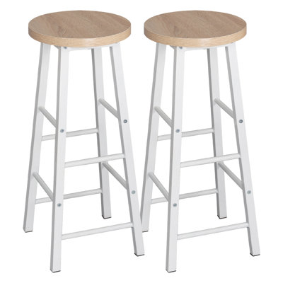 Haydenville Upholstered Counter Stool with Metal Frame