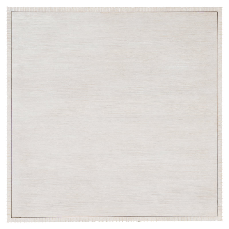 Cream Square Transitional Wood Coffee Table