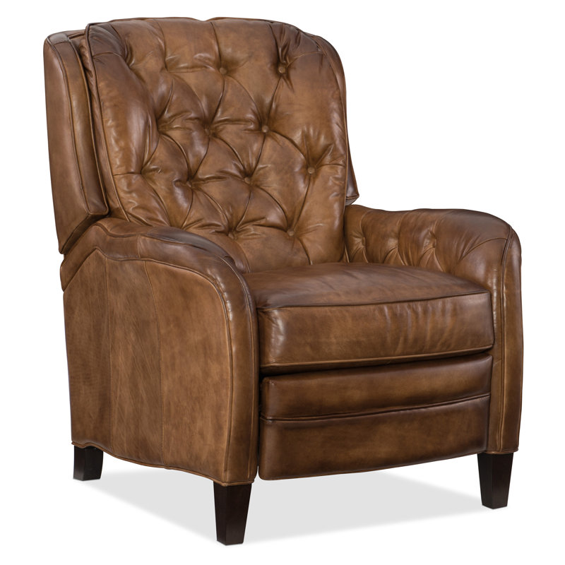 Nolte Recliner, Brown Genuine Leather