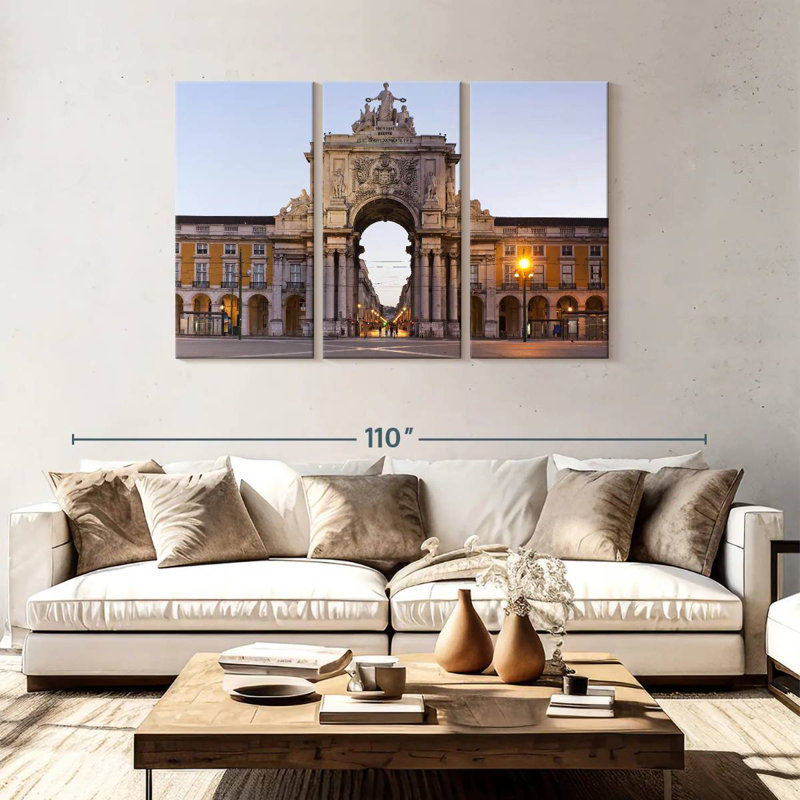 Nicci Praca De Comercio Lisbon, 48" H x 74" W