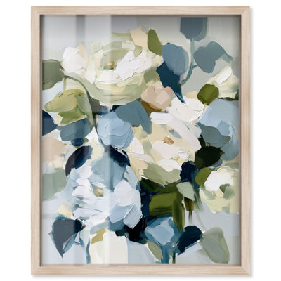 Art mural fleurs arctiques bleues arctiques