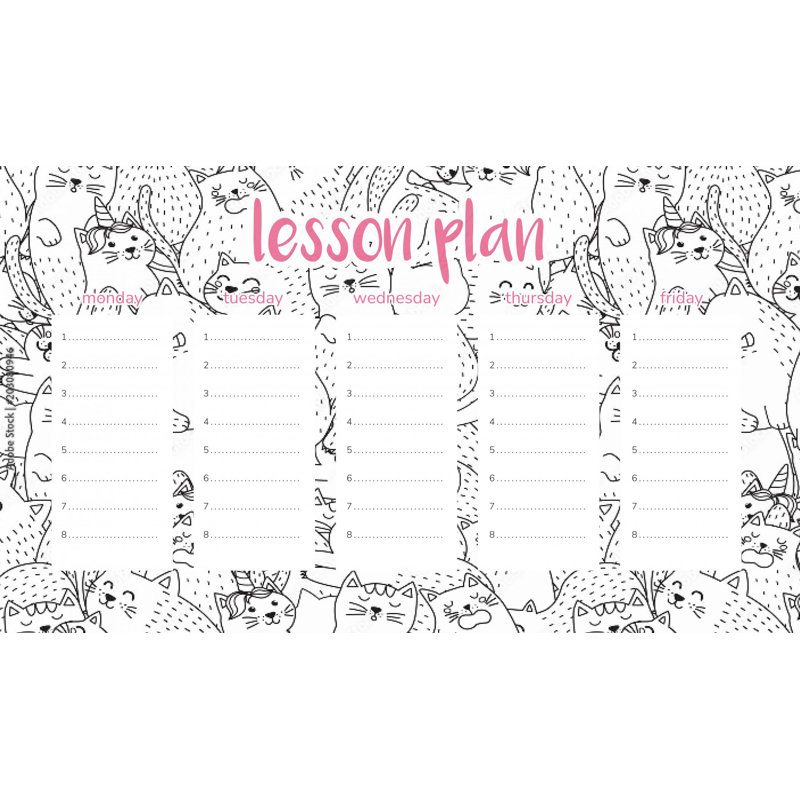 Magnetic Lesson Plan Pack of Kittens
