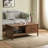 Modern rectangular solid wood coffee table-405258437