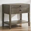 Table de chevet 1 tiroir gris vieilli
