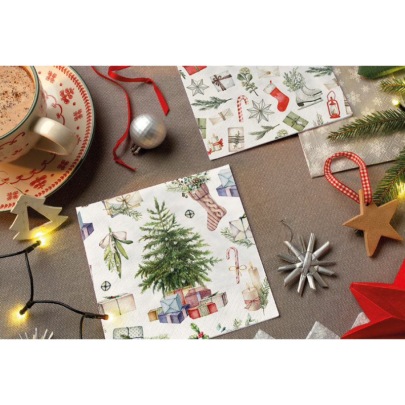 Une serviette de Noël