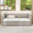 Twin Wood Upholstered daybed with Twin Trundle-337246200