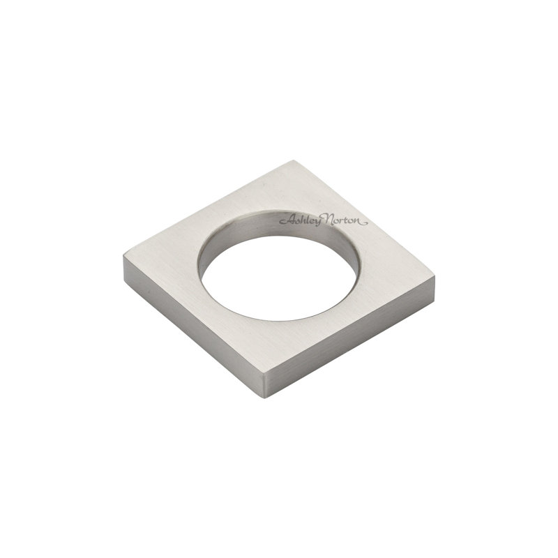 Mystic Square Knob, Satin Nickel