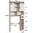 Over The Toilet Storage Cabinet,Farmhouse Space-Saving Toilet Rack With 2 Sliding Barn Doors-1742796519