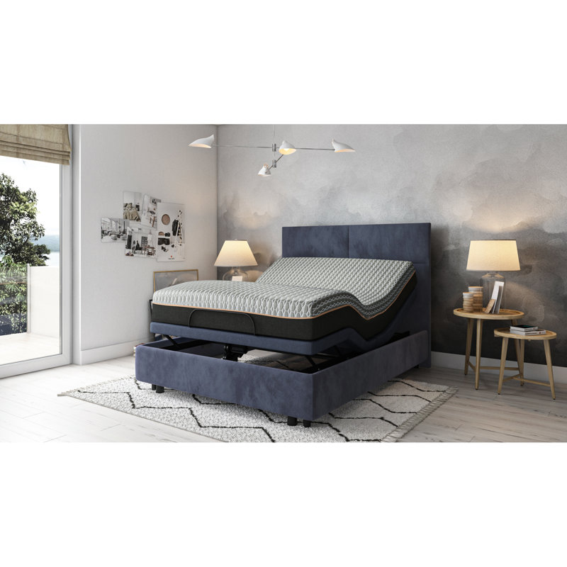 Twin Xl Adjustable Bed Bt3000 - Tv Position Option, 2 Chargers Position, Charging Slots, Twin XL