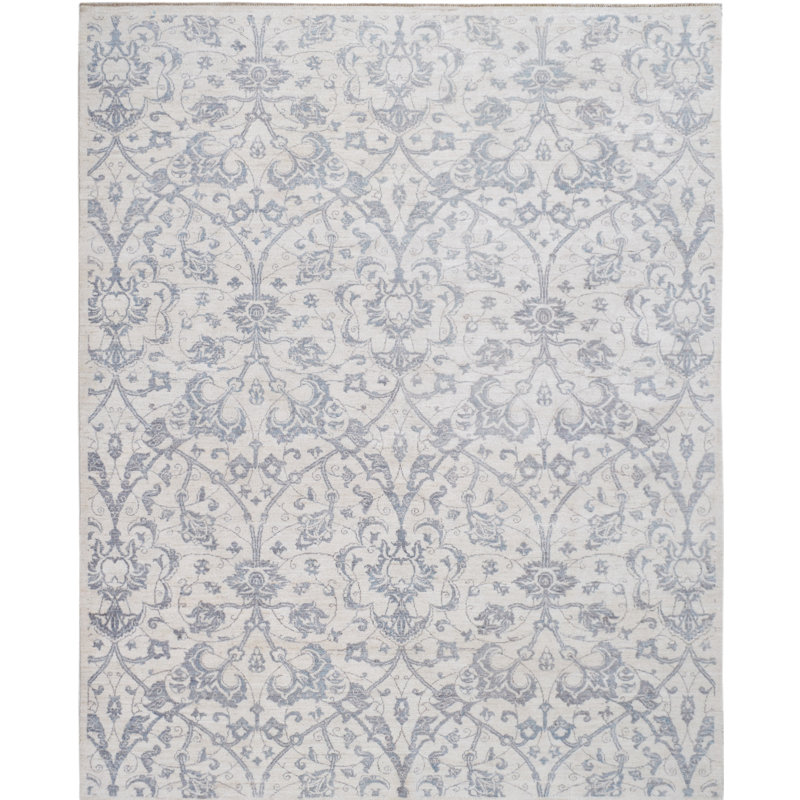 One-of-a-Kind 8' X 10' 2010s Wool Area Rug in Gray