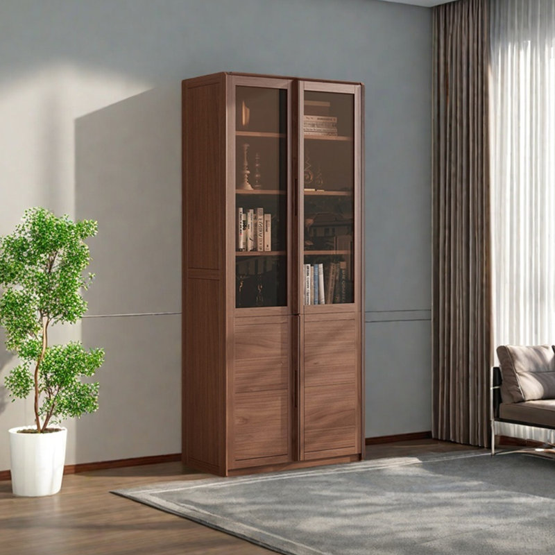 High quality black walnut bookcase
