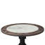Table de poker rustique 52 po avec plateau en marbre blanc Rustic Revival