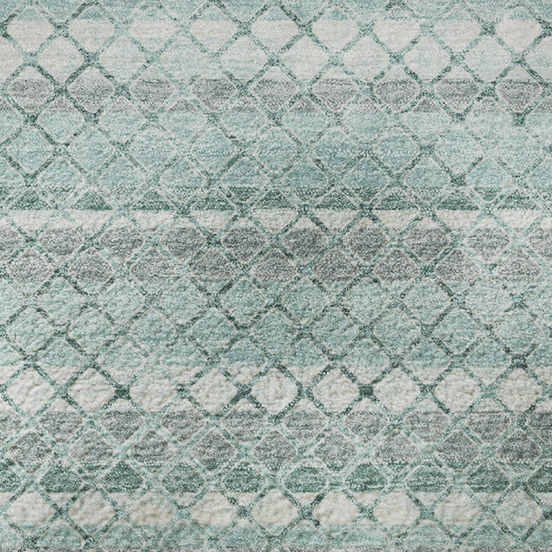 Tapis géométrique de qualité supérieure lavable à la machine Ariel, Rectangle 10 pi x 14 pi