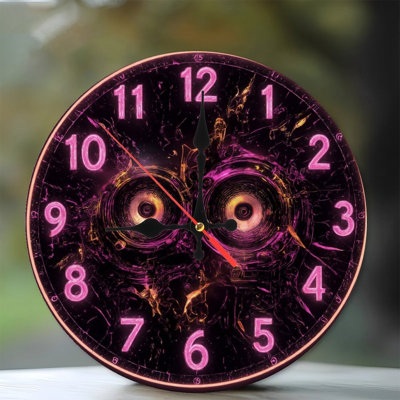 Horloge Cyberpunk avec haut-parleurs