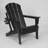HDPE Folding Adirondack Chair With Dual Cup Holder-1592484835