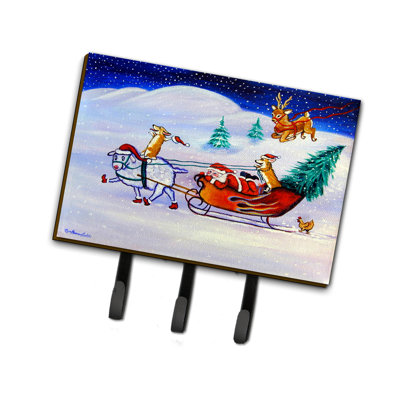 Porte-clés mural Corgi High Hacked Santa Claus