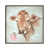 Distressed White Canvas Floater Framed