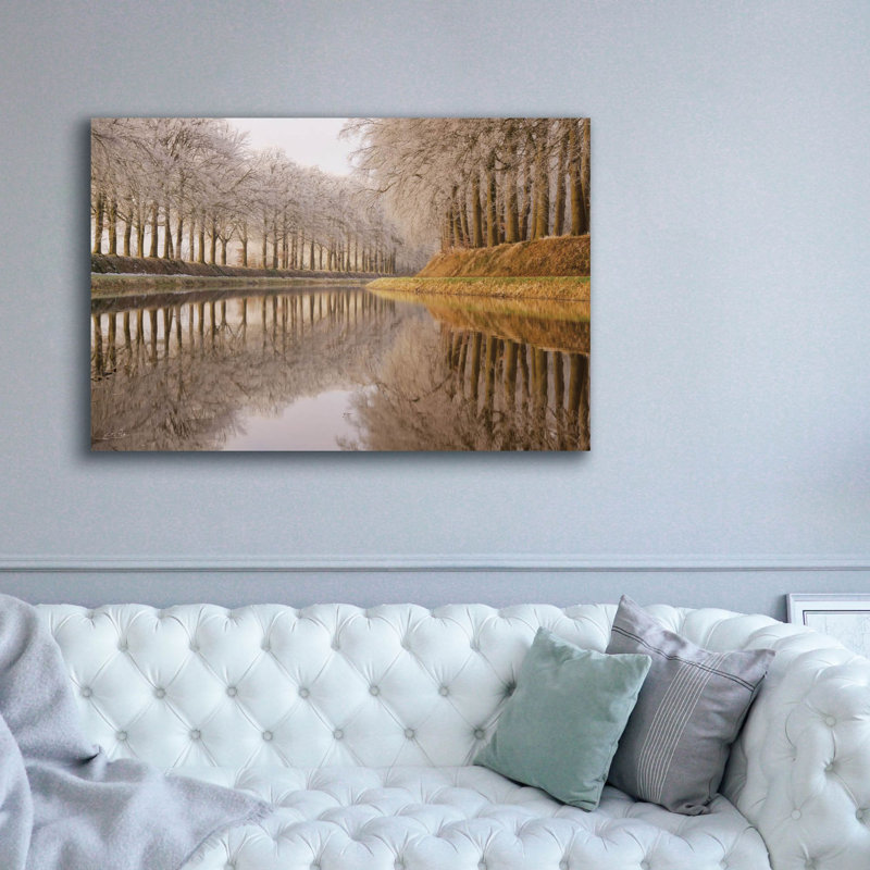  «Frosty Reflections» par Martin Podt, art mural sur toile, 60 po x 40 po