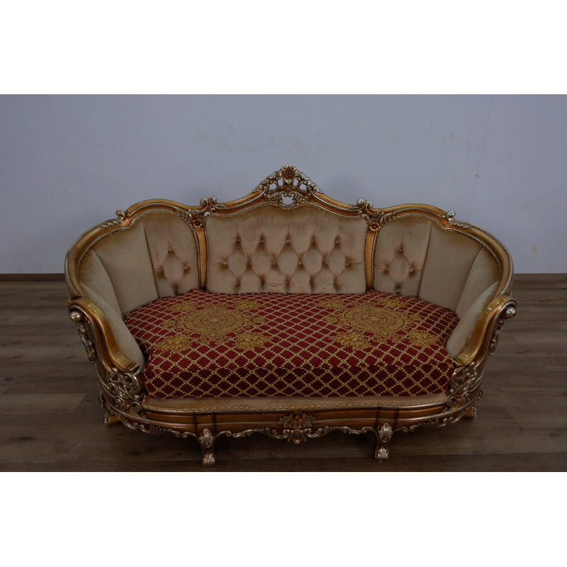 Saint Germain Loveseat, Red/Burgundy