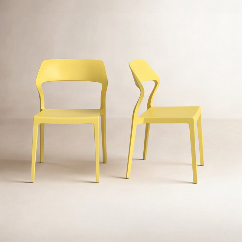 Chaise d'appoint de salle à manger Farrah, Jaune