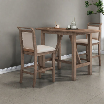 Extendable Wood Dining Table Sets(must Include Both Table And Chair), Rustic Small Kitchen
