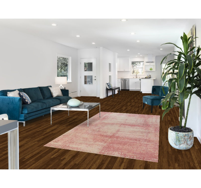 Tapis indien moderne en laine 5 x 8