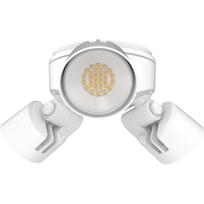 3 - Head Hardwired Dusk to Dawn Outdoor Security Flood Light with Motion Sensor