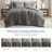Miro Grey Soft Washed Color Block 3-Piece King/Cal King Comforter Set-99274764-99274763