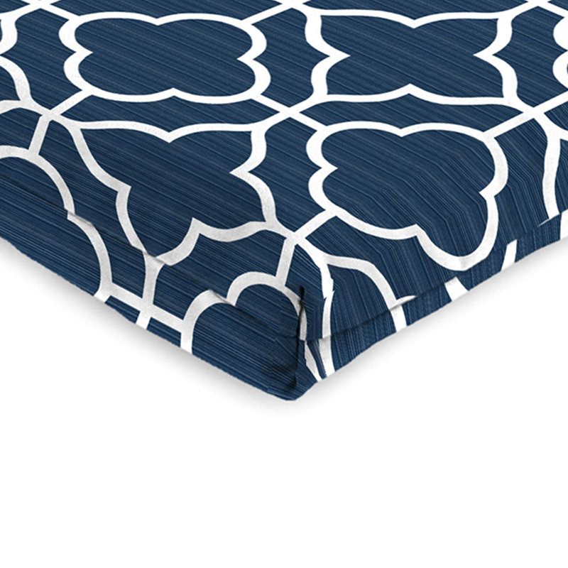 21" x 44" Outdoor Chair Cushion with Ties and Loop, Fandango Oceanic