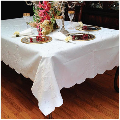 Boncek Embroidered Tablecloth