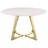 Imani Gold Round Marble Dining Table