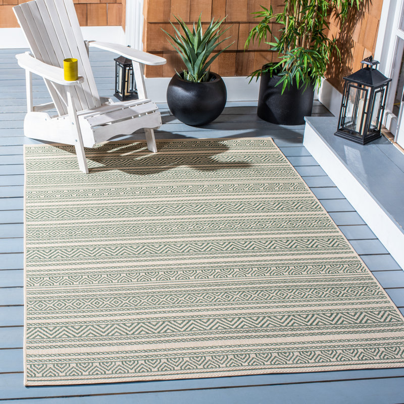 Courtyard Performance Southwestern Indoor/Outdoor Area Rug, Rectangle 8' x 10'
