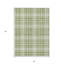 Tapis d'intérieur / extérieur 5 pi x 8 pi vert à motif artichaut brun et ivoire lavable