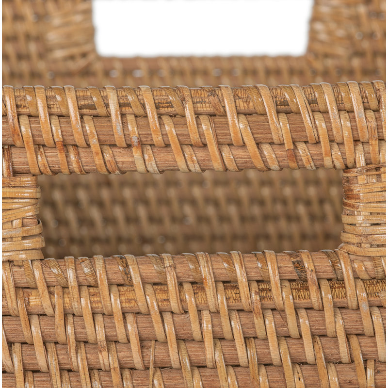 Panier en rotin Bavan, Brun miel