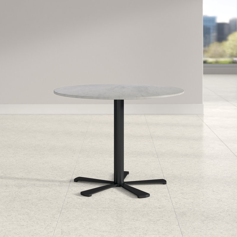 Table ronde Ithzel, H 29,5 po x L 35,5 po x l 35,5 po, Noir