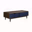 Table basse en bleu marine