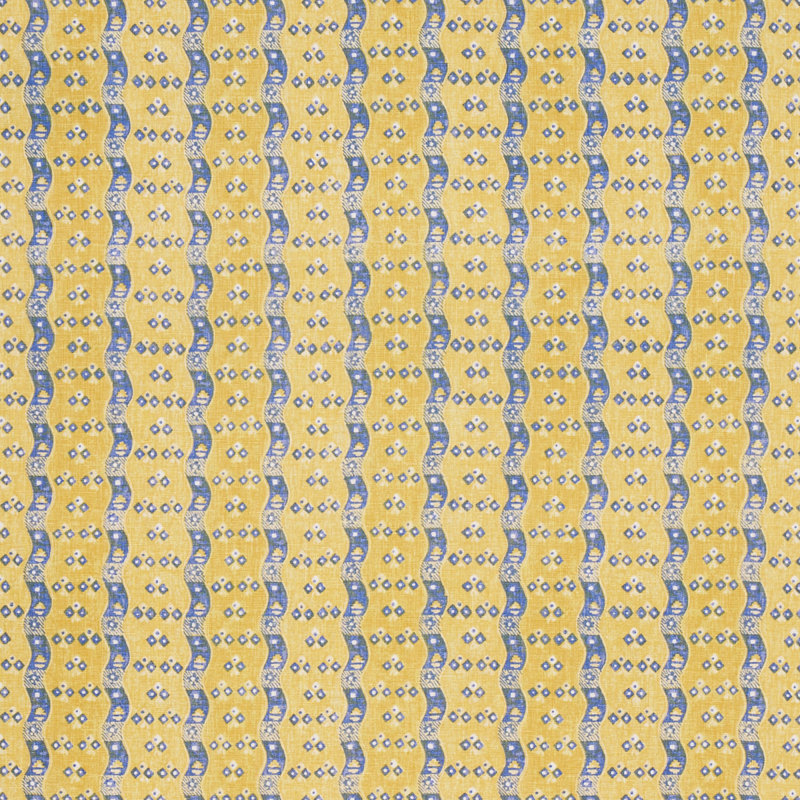 Tissu à rayures Ottilie, Jaune