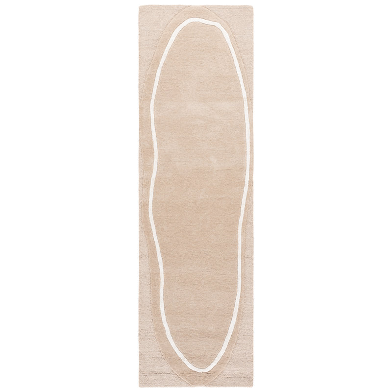 Fifth Avenue Hand Tufted Wool; Viscose; Cotton Abstract Indoor Rug, Runner 2'3" x 8'