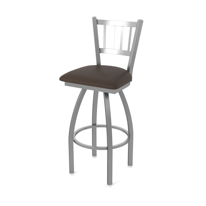 Tabouret pivotant 810 Contessa, Vinyle - café règne, Acier inoxydable, Tabouret de bar (siège d'une hauteur de 30 po)