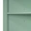 Grande armoire triangulaire verte avec 3 tiroirs et tablettes réglables pour la salle de bain-997438011