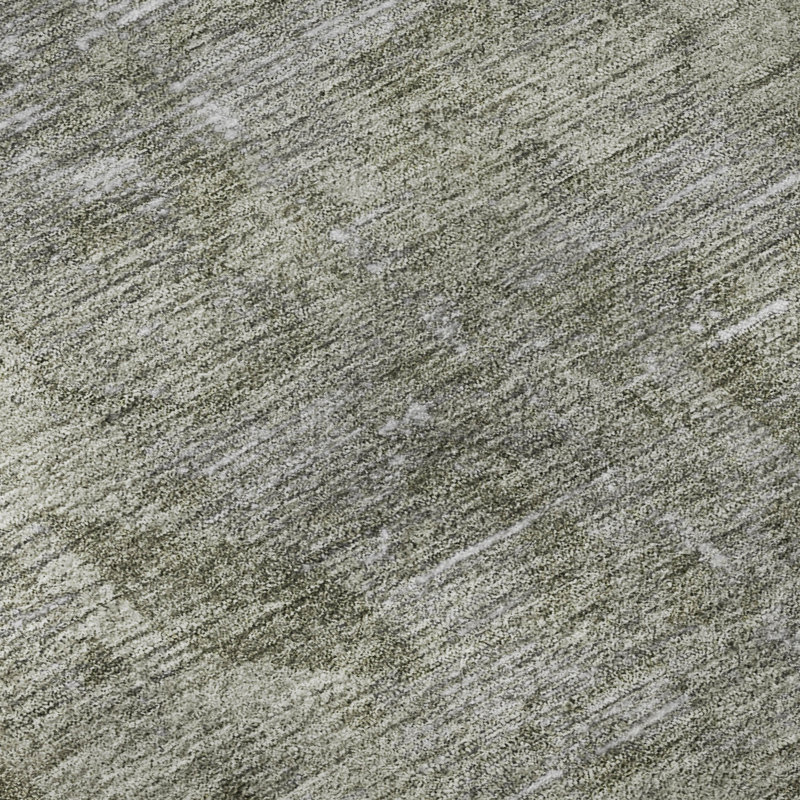 Premium Machine Washable Larock AMF1228 Global Rug, Round 8'