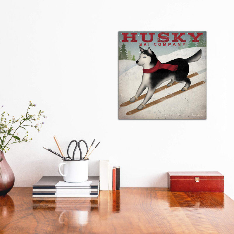 Husky Ski Co. by Ryan Fowler - Wrapped Canvas Print, 45.72 cm H x 45.72 cm W x 3.175 cm D