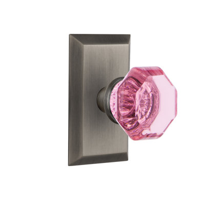 Plaque Studio avec bouton de porte rose Waldorf