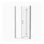Porte de douche pivotante universelle à ajustement de 1 3/8 po avec finition en verre trempé de 1/4 po 3472