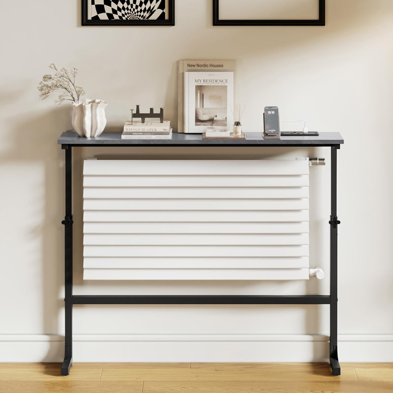 Narrow Console Table, 83cm H x 100cm W x 15cm D, Grey